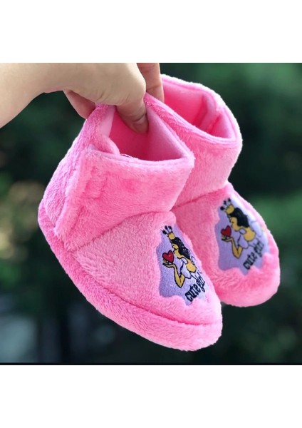 Kız Çocuk Cırt Cırtlı Panduf Sindirella Figürlü Yumuşak Esnek Kaydırmaz Taban Anaokulu Kreş Ev Ayakkabısı indirimleri