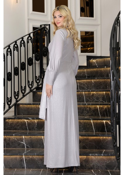 Şık Taş Detaylı Açelya Tesettür Abiye fırsatları