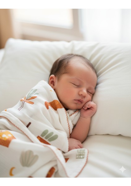 Müslin Bebek Battaniyesi %100 Pamuk