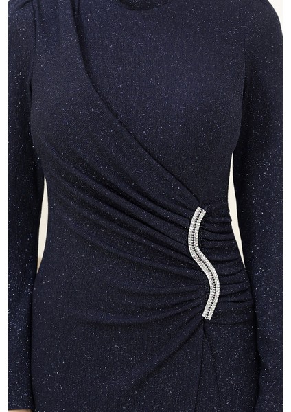 Parıltılı Sahra Tesettür Abiye modelleri