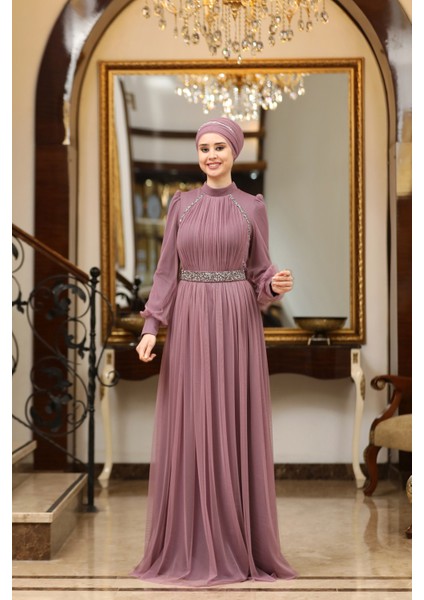 Büyük Beden Tül Efsane Abiye