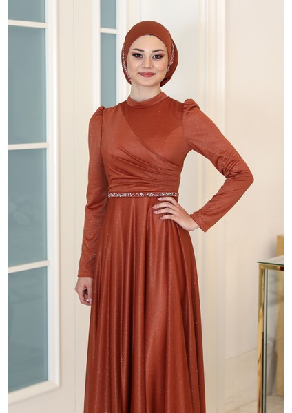 Parıltılı Işıl Tesettür Büyük Beden Abiye fırsatları