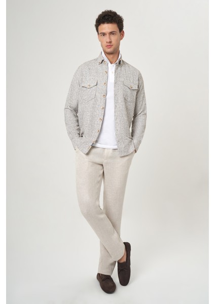Regular Fit Kahverengi Flanel Erkek Gömlek GM23Y231072_D11 fırsatları