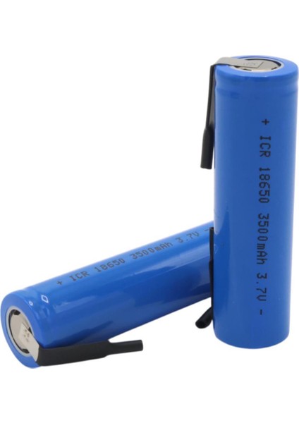 18650 3.7 Volt 3500MAH Şarjli Li̇tyum Li-Ion Başliksiz Puntali Pi̇l (2'li̇ Paket) fiyatları
