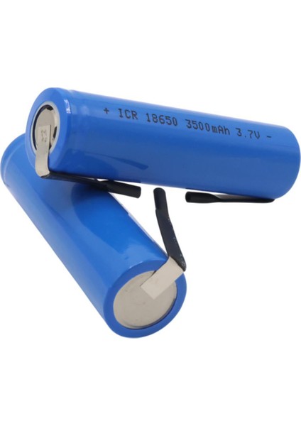 18650 3.7 Volt 3500MAH Şarjli Li̇tyum Li-Ion Başliksiz Puntali Pi̇l (2'li̇ Paket) modelleri