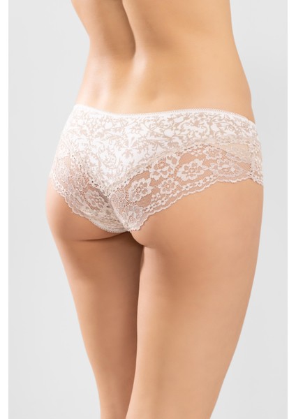 Mavi Beyaz Çiçekli Dantel Detaylı Kadın Hipster Külot 8132 Renkli indirimleri