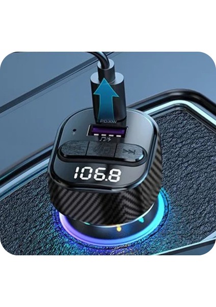 Araçta Bluetooth Fm Transmitter Handsfree Telefon ve Müzik modelleri