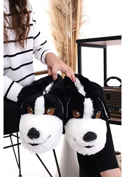 Köpekli Peluş Unisex Hayvanlı Panduf Ev Ayakkabısı fiyatları