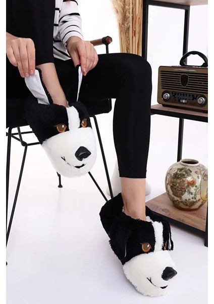 Köpekli Peluş Unisex Hayvanlı Panduf Ev Ayakkabısı modelleri