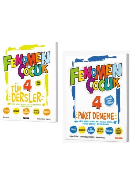 4 Tüm Dersler Yeni Nesil Soru Bankası ve Paket Deneme