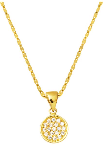 Yuvarlak Sade Kolye 14 Ayar Altın