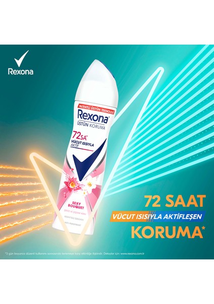 Üstün Koruma Kadın Sprey Deodorant Sexy Bouquet 150 ml x3 modelleri