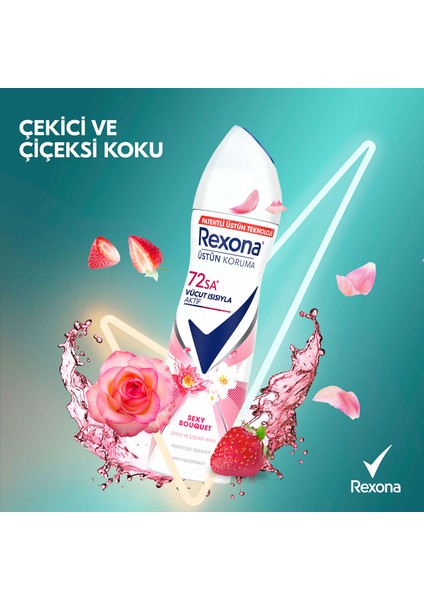 Üstün Koruma Kadın Sprey Deodorant Sexy Bouquet 150 ml x3 indirimleri