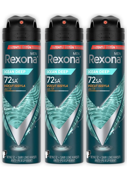 Men Erkek Sprey Deodorant Ocean Deep 150 ml x3 fiyatları