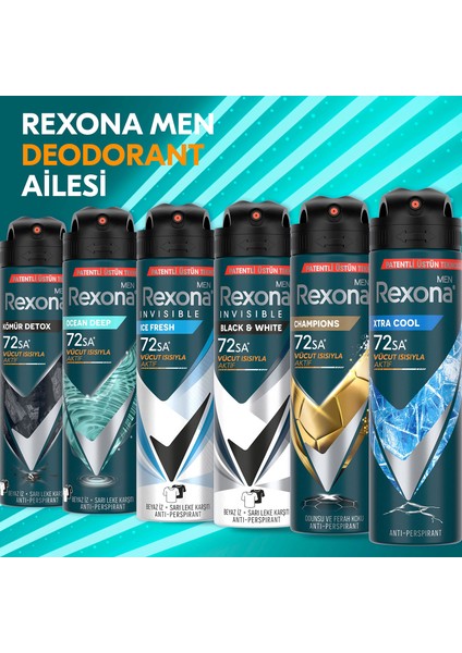 Men Erkek Sprey Deodorant Champions 150 ml x3