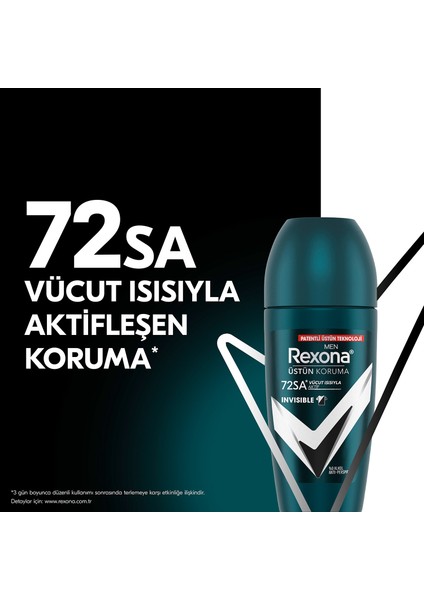 Men Üstün Koruma Erkek Roll On Deodorant Invisible 50 ml x2 modelleri