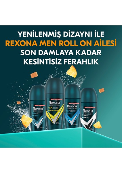 Men Üstün Koruma Erkek Roll On Deodorant Invisible 50 ml x2