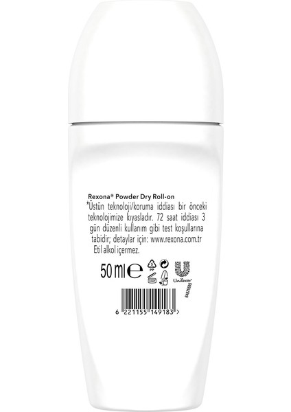 Üstün Koruma Kadın Roll On Deodorant Powder Dry 50 ml x2