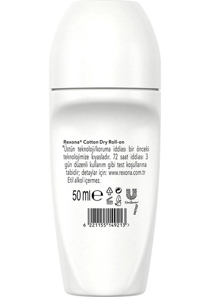 Üstün Koruma Kadın Roll On Deodorant Cotton Dry 50 ml x2