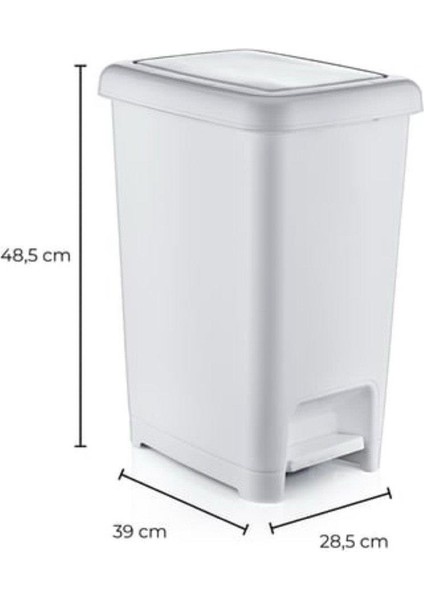 Dünya 40 lt Çöp Kovası Slim 01044