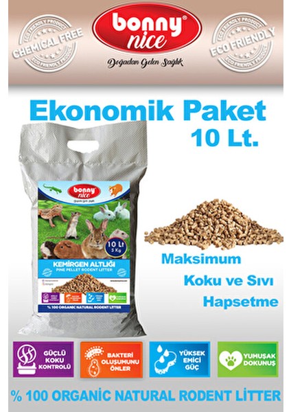 Çam Pelet Kemirgen Altlığı 5 kg 9 lt Ferah Koku ve Hijyenik Kullanım modelleri