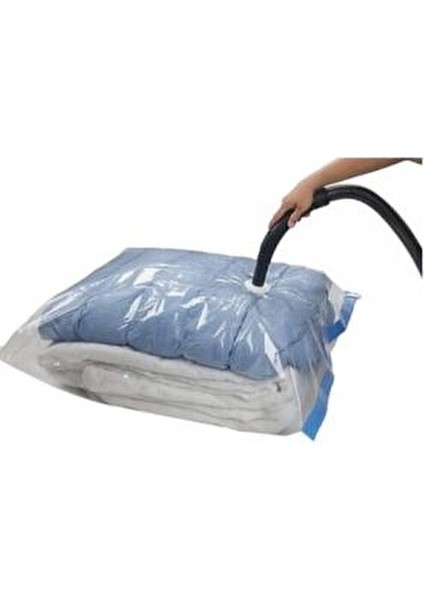 3'lü Tekrar Kullanılabilir Vakumlu Poşet Seti Hava Geçirmez 55x90 cm, 80x100 cm, 90x120 cm fırsatları