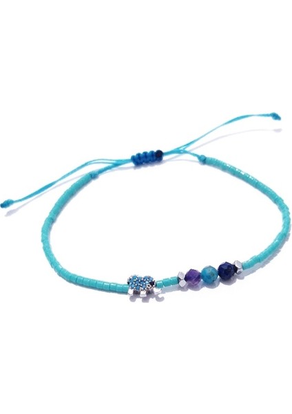Ametist Apatit Lapis Lazuli ve Hematit Doğaltaşlı Zirkon Taşlı Fil Miyuki Boncuklu Bileklik fiyatları