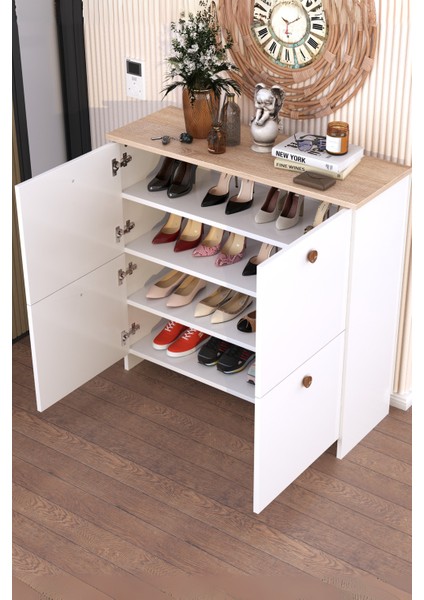 4 Kapaklı Çok Amaçlı Dolap - Küp Ayakkabı Dolabı fiyatları