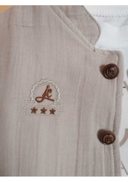 %100 Pamuk Çift Kat Müslin Erkek Bebek Takım modelleri