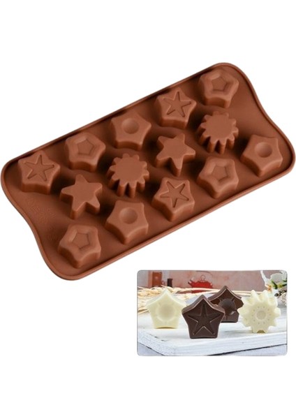 Silikon Çikolata Kalıbı Yıldız Çeşitleri / Yüksek Kaliteli Silikon