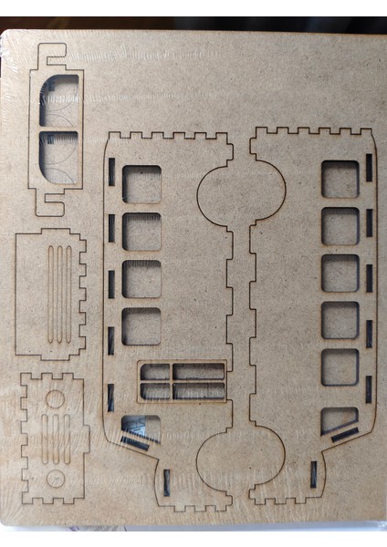3D Ahşap Boyama Maketi Otobüs-Msarty fiyatları