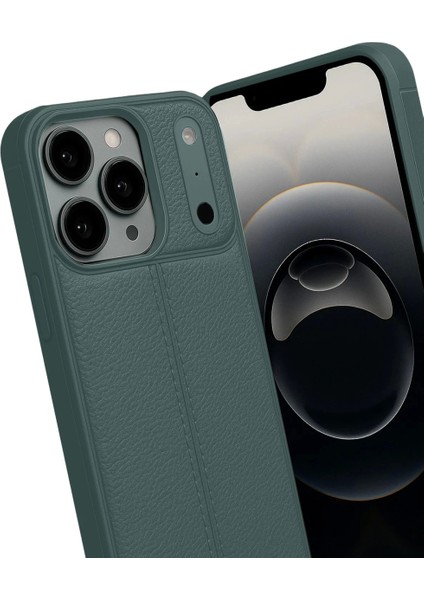 Apple iPhone 17 Pro Max Auto Focus Kapak - Koyu Yeşil modelleri