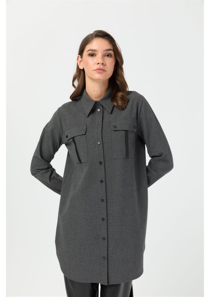 Çift Cepli Tunik Antrasit fiyatları