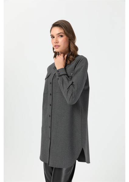 Çift Cepli Tunik Antrasit fırsatları