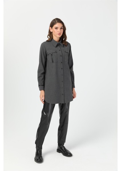 Çift Cepli Tunik Antrasit indirimleri