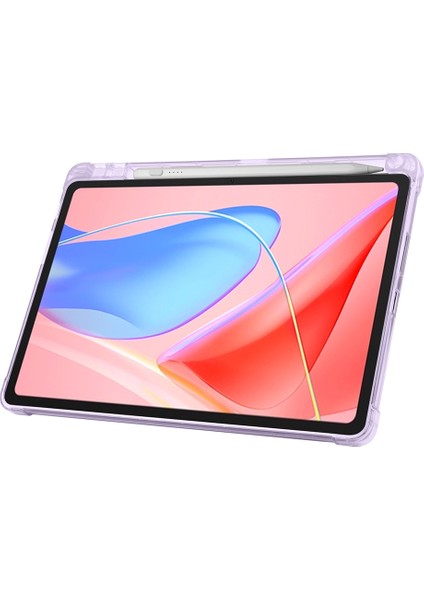 Lenovo Tab TB-311FU Yatay ve Dikey Standlı Antişok Köşe Korumalı Kalemlikli Origami Slikon Kılıf