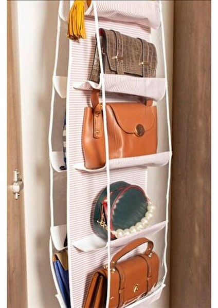 2 Adet 10 Cepli Dolap İçi Organizer Çanta Düzenleyici 125x37 cm Kolay Temizlenebilir fiyatları