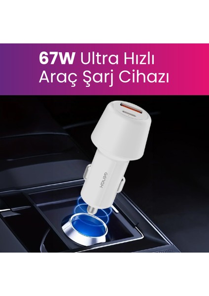 iPhone 15 / 15 Pro Max / 16 Pro / 17 Air / 17 Pro Max Uyumlu USB + Pd Hızlı Araç Şarj Başlığı modelleri