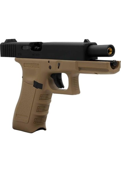 Glock 17 Gen3 Tan + Green Gas + 1 kg Bb + Taşıma Çantası + Atış Gözlüğü modelleri
