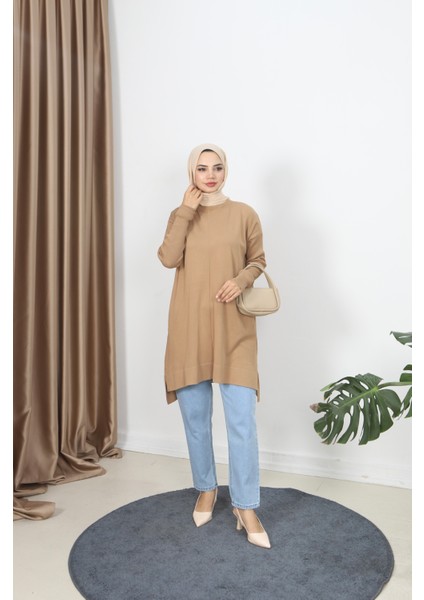 Kolları Fitilli Merserize Tunik fiyatları