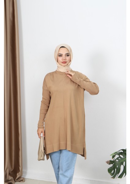 Kolları Fitilli Merserize Tunik modelleri