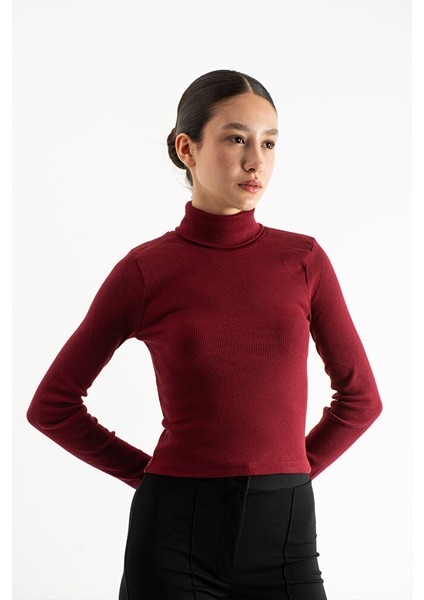 Kadın Esnek Boğazlı Kazak