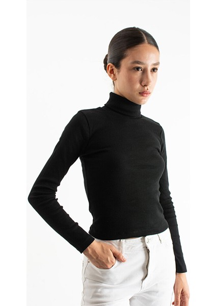 Kadın Esnek Boğazlı Kazak fırsatları