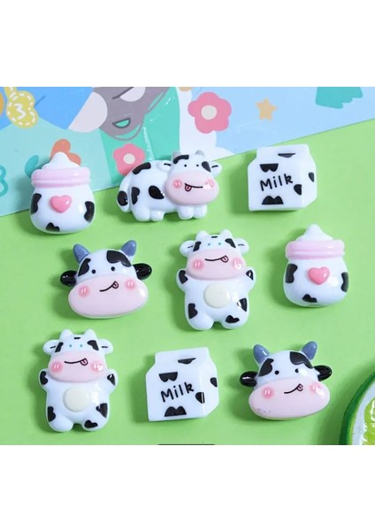 5 Adet Sevimli Inek Figürlü Magnet Set - Ayakkabı Aksesuarları -Telefon -Toka Aksesuarı fırsatları