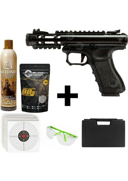 Galaxy Bk Glock/ruger Hybırd + Green Gas + 1 kg Bb + Taşıma Çantası + Atış Gözlüğü