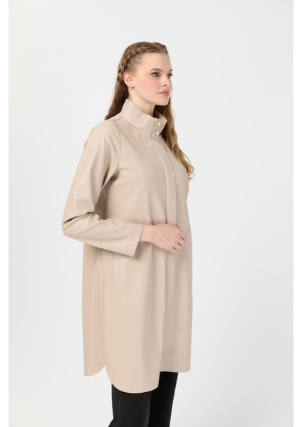 Içi Nubuk Kaplı Deri Ceket Mont Bej indirimleri