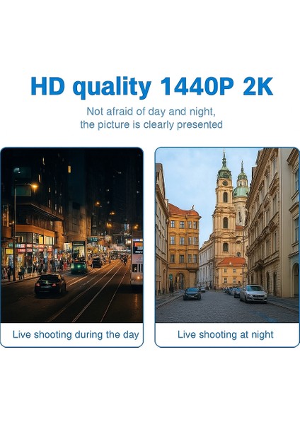 Fullhd 1440P 2k Geniş Açı Gece Görüşlü Akıllı Araç Içi Kamera. Wifi Araç Kamerası. indirimleri
