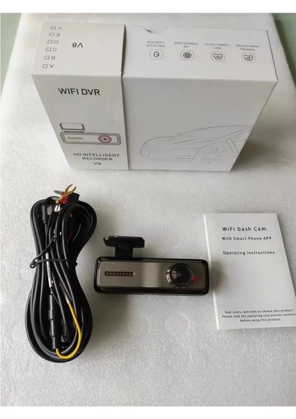 Fullhd 1440P 2k Geniş Açı Gece Görüşlü Akıllı Araç Içi Kamera. Wifi Araç Kamerası.