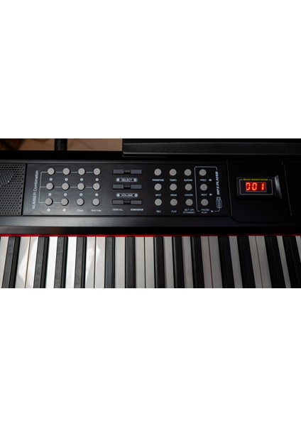 Bx-35 Bk 88 Tuş Hassasiyetli Org | Mp3 Okuyucu | Mıdı | Double Bluetooth | 900 Ses | 700 Ritim (Siyah) modelleri