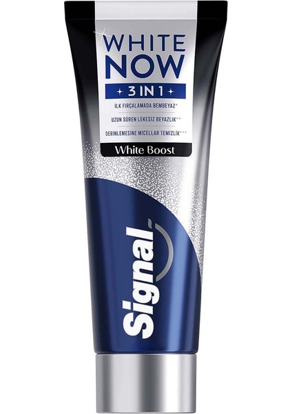 White Now Diş Macunu 3 In 1 White Boost 75 ml fiyatları